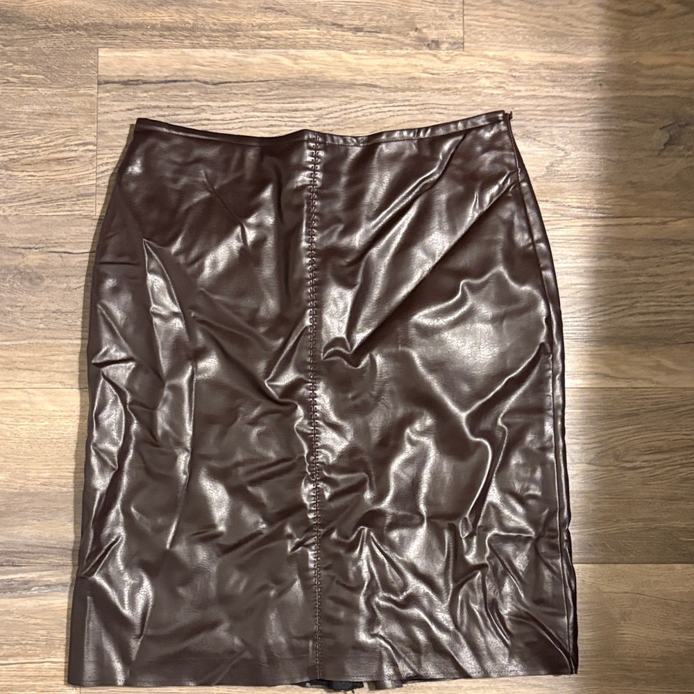 George Chocolate Brown Pencil Skirt